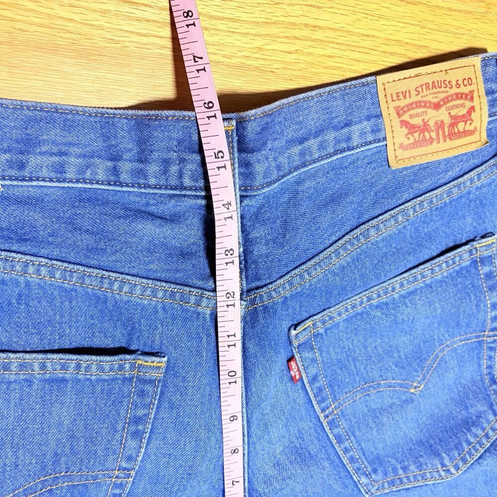 Levi’s 94 Baggy Men’s Jeans 32x31 Blue Denim Loose Fit Straight Leg WaterLess - Picture 7 of 9